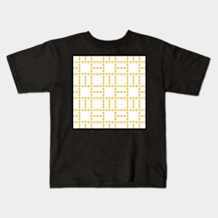 Golden geometric ornament Kids T-Shirt